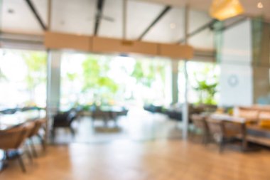 Soyut bulanıklık ve defocused açık büfe restoran ve kahve dükkanı CA