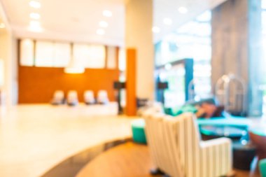 Otelde soyut bulanıklık ve defokus lobi dekorasyonu