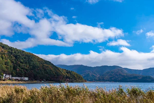 Vackra landskapet runt sjön kawaguchiko i Yamanashi Japan — Stockfoto