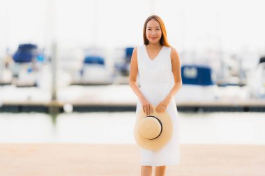 Relax asian eğlence genç gülümsemek güzel kadın mutlu portre