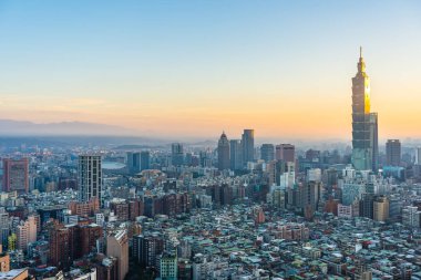 Taipei şehrinin güzel mimarisi