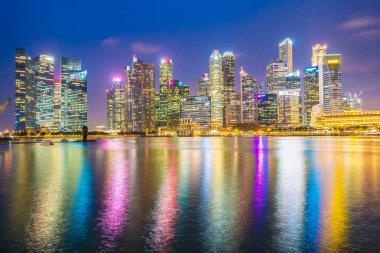 Singapur - 18 Ocak 2019: landma bina güzel mimari