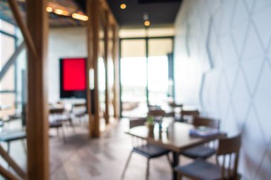 Soyut bulanıklık ve ufuk kafe ve Restoran iç