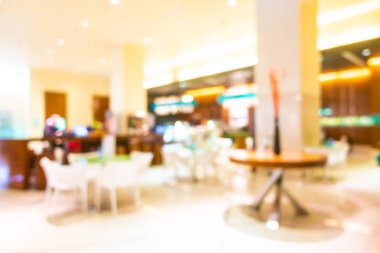 Otelde soyut bulanıklık ve defokus lobi dekorasyonu