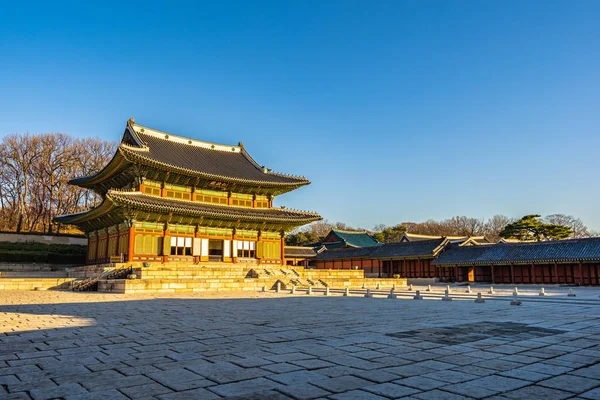 Όμορφη αρχιτεκτονική, κτίριο Changdeokgung palace στη Σεούλ ci — Φωτογραφία Αρχείου