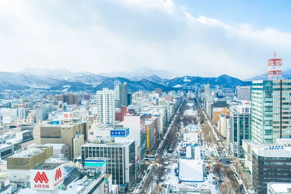 Sapporo Hokkaido, Japón - 2 Febrero 2019 Hermosa arquitectura — Foto de Stock