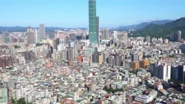 Modern megalopolis Asya şehrinin manzaralı görüntüleri