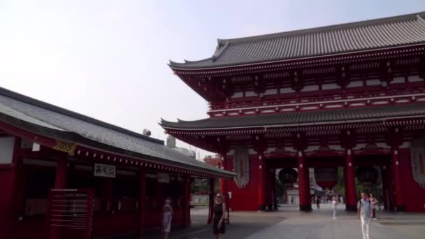 Beeldmateriaal Van Beroemde Oriëntatiepunt Chinese Tempel — Stockvideo