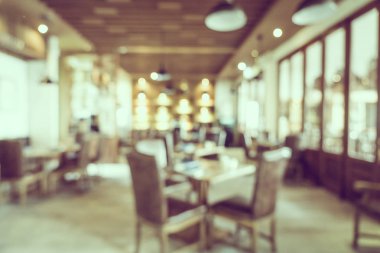 Soyut bulanıklık ve bulanık kahve dükkanı Cafe ve restoran interi