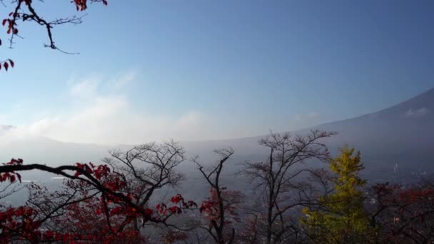 Riprese Panoramiche Della Bellissima Montagna Fuji Giappone — Video Stock