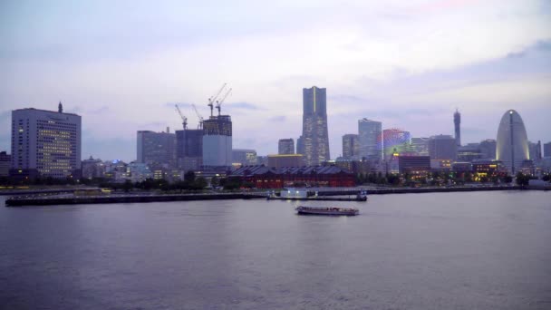 Szenische Aufnahmen Moderner Megalopolis Asiatischer Stadt — Stockvideo