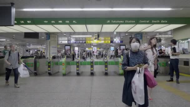 Tokyo Japon Août 2018 Images Gare Métro Tokyo — Video