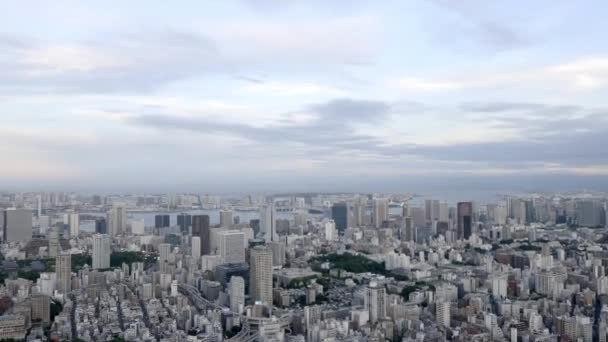 Natursköna Bilder Moderna Megalopolis Asiatiska Staden — Stockvideo