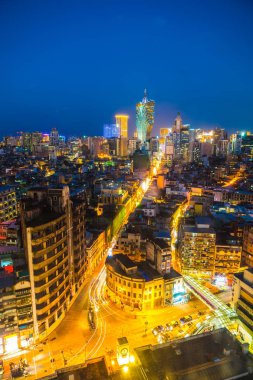 Bina Cityscape Makao şehrinin güzel mimari