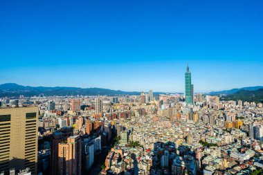Taipei şehrinin güzel mimarisi