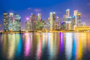 Singapur - 18 Ocak 2019: landma bina güzel mimari