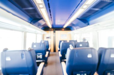 Soyut bulanıklık ve tren yolcu iç içinde defocused