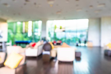 Soyut bulanıklık ve ufuk otel ve lobi iç