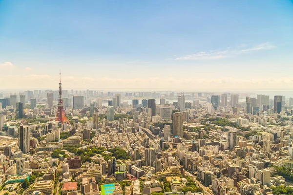 Tokyo Kulesi ile Tokyo şehir bina güzel mimari