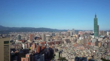 Modern megalopolis Asya şehrinin manzaralı görüntüleri