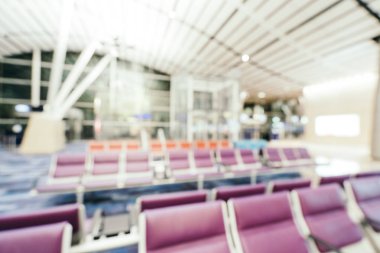 Soyut bulanıklık ve ufuk Havaalanı terminal iç