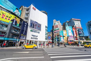 Taipei, Tayvan 30 Kasım 2018: Ximending piyasasıdır popula