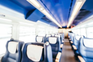 Soyut bulanıklık ve tren yolcu iç içinde defocused
