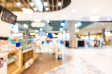 Soyut bulanıklık ve ufuk alışveriş ve perakende iç