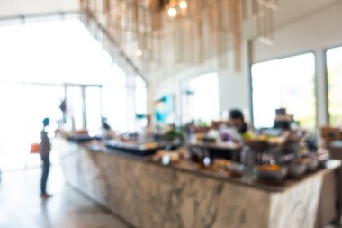 Soyut bulanıklık ve ufuk kafe Cafe ve büfe restaura