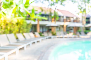 Soyut bulanıklık ve defokus açık yüzme havuzu