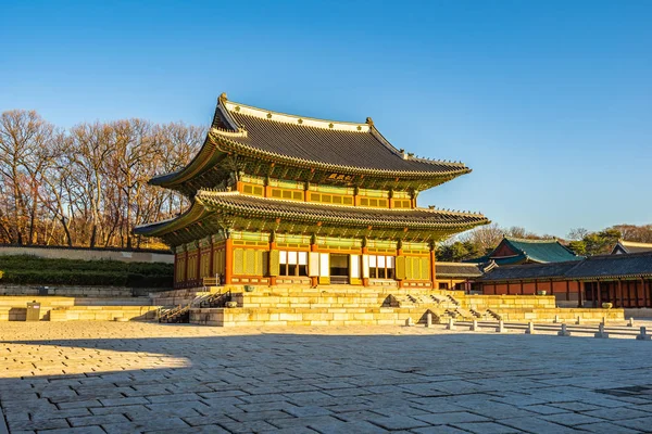 Όμορφη αρχιτεκτονική, κτίριο Changdeokgung palace στη Σεούλ ci — Φωτογραφία Αρχείου