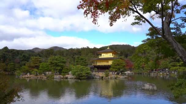 Güzel Geleneksel Japon Pagoda Doğal Görüntüleri — Stok video