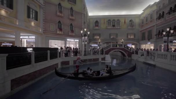 Chine Macao Septembre 2018 Beau Complexe Hôtelier Vénitien Luxe Casino — Video
