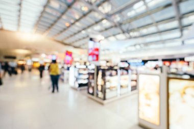 Soyut bulanıklık ve ufuk Havaalanı terminal iç