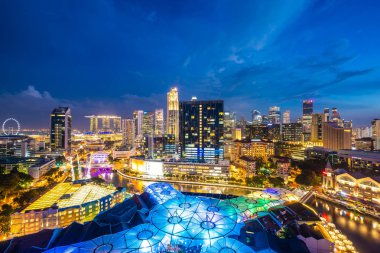 Singapur şehir dış bina güzel mimari