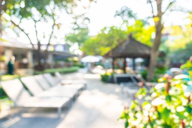 Soyut bulanıklık ve defokus açık yüzme havuzu