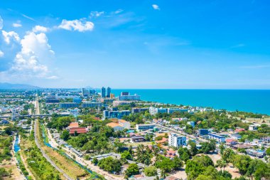 Güzel açık hava manzara ve hua hin şehir manzarası