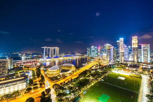 Bela arquitetura edifício exterior da cidade singapore — Fotografia de Stock