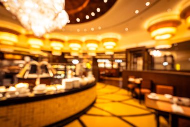 Soyut bulanıklık ve ufuk kahvaltı büfesi otel restoranı