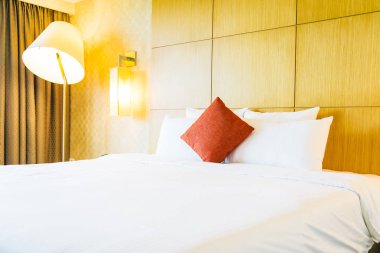 Beyaz rahat yastık Yatak Dekorasyon