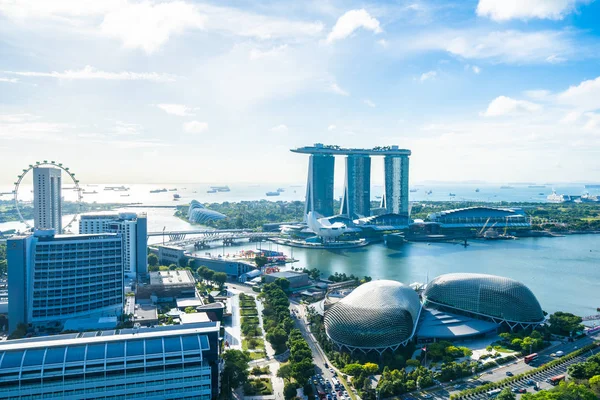 美丽的建筑建筑在新加坡的城市景观 — 图库照片