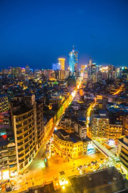 Bina Cityscape Makao şehrinin güzel mimari