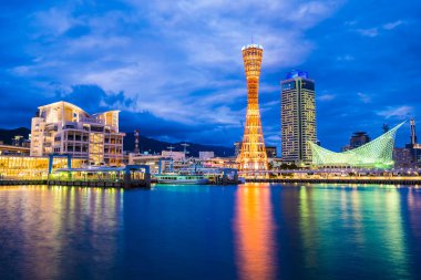 Mimari yapı ve kobe kule CI ile güzel cityscape