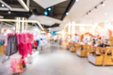 Soyut bulanıklık ve güzel lüks alışveriş merkezi Interio bulanıklık