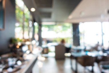 Soyut bulanıklık ve ufuk kafe Cafe ve büfe restaura