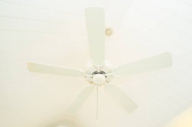 Beyaz tavan fan dekorasyon iç