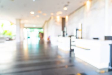 Soyut bulanıklık ve ufuk otel ve lobi iç