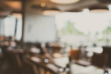 Soyut bulanıklık ve defokus restoran ve kafe cafe interi