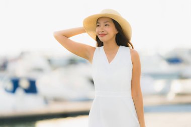 Relax asian eğlence genç gülümsemek güzel kadın mutlu portre