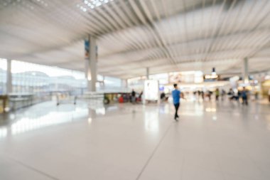 Soyut bulanıklık ve ufuk Havaalanı terminal iç